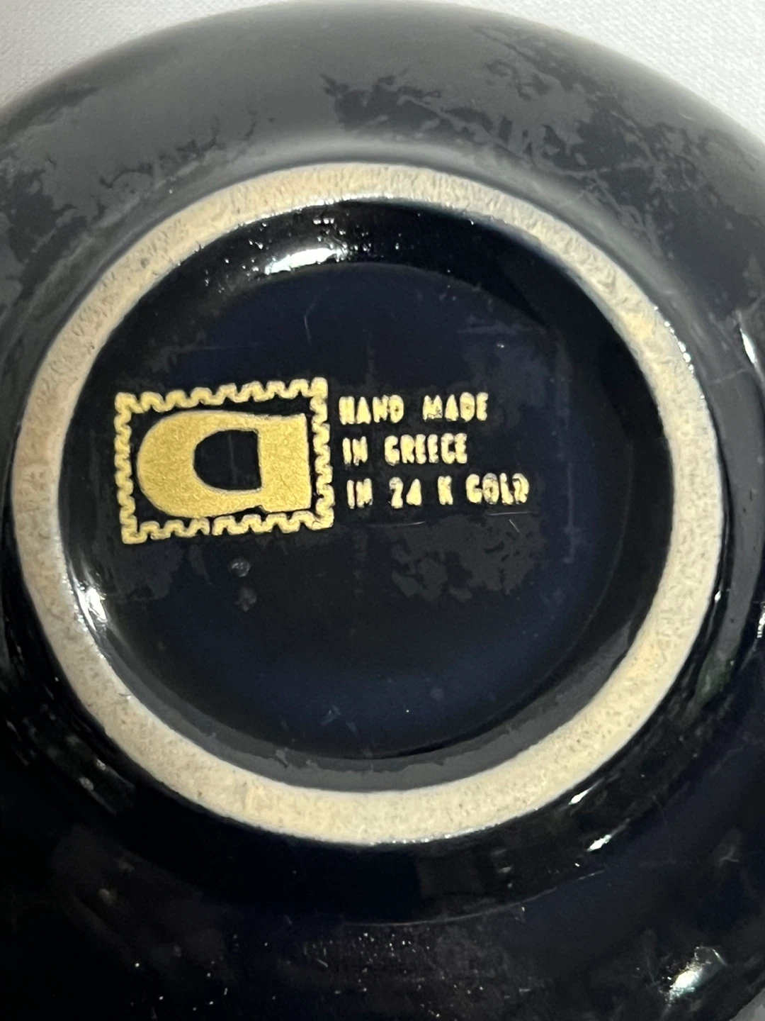 Vintage Black Ceramic Ashtray - photo 5