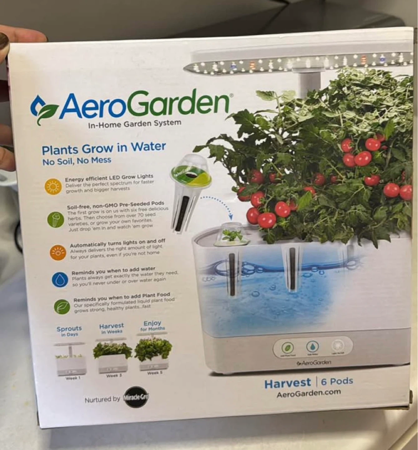 AeroGarden Harvest 6 Pod In-Home Garden System - photo 2
