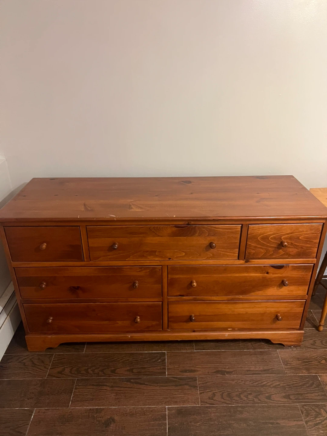 Handcrafted Wooden Dresser with 7 Drawers - photo 2