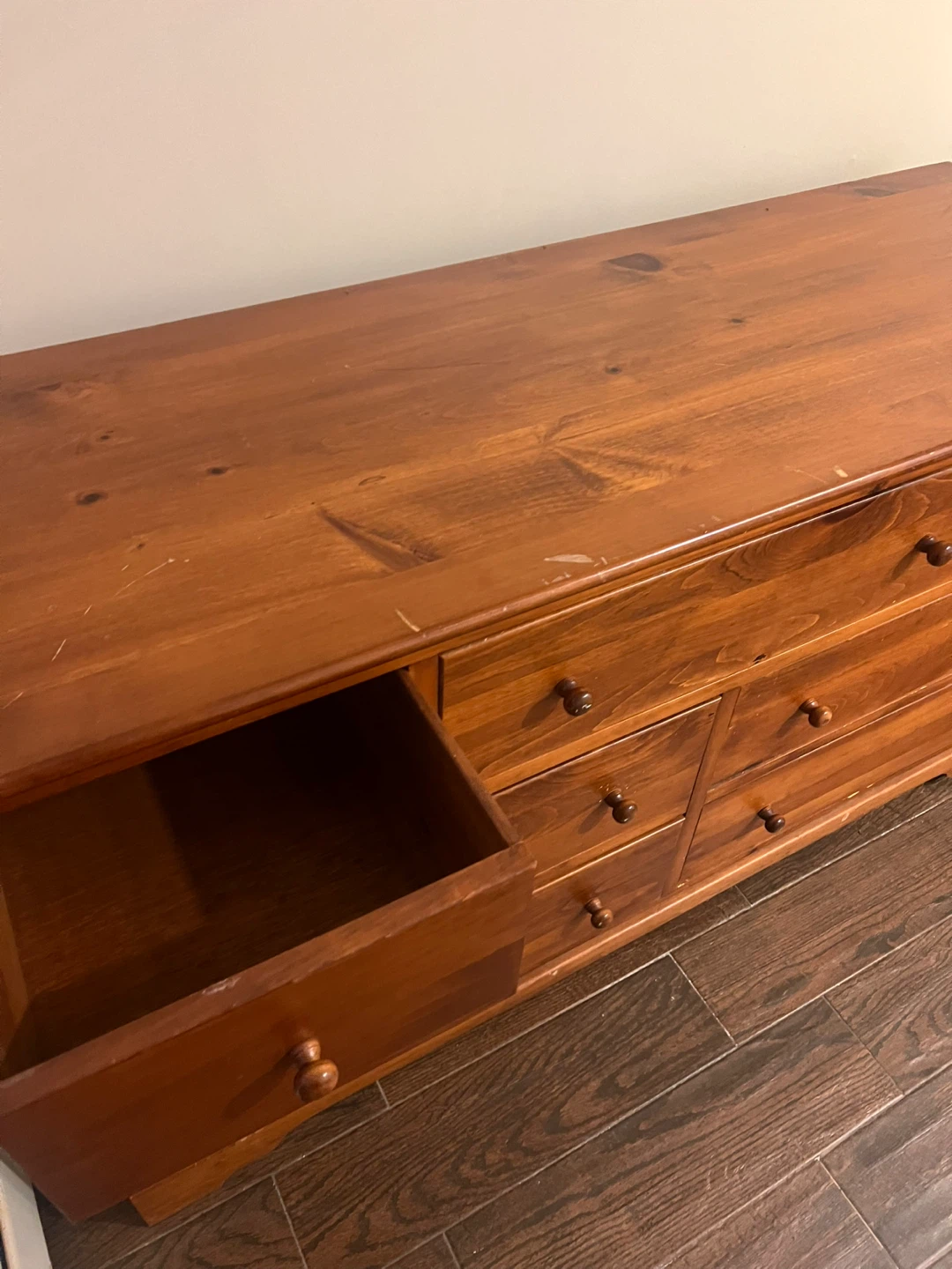 Handcrafted Wooden Dresser with 7 Drawers - photo 3
