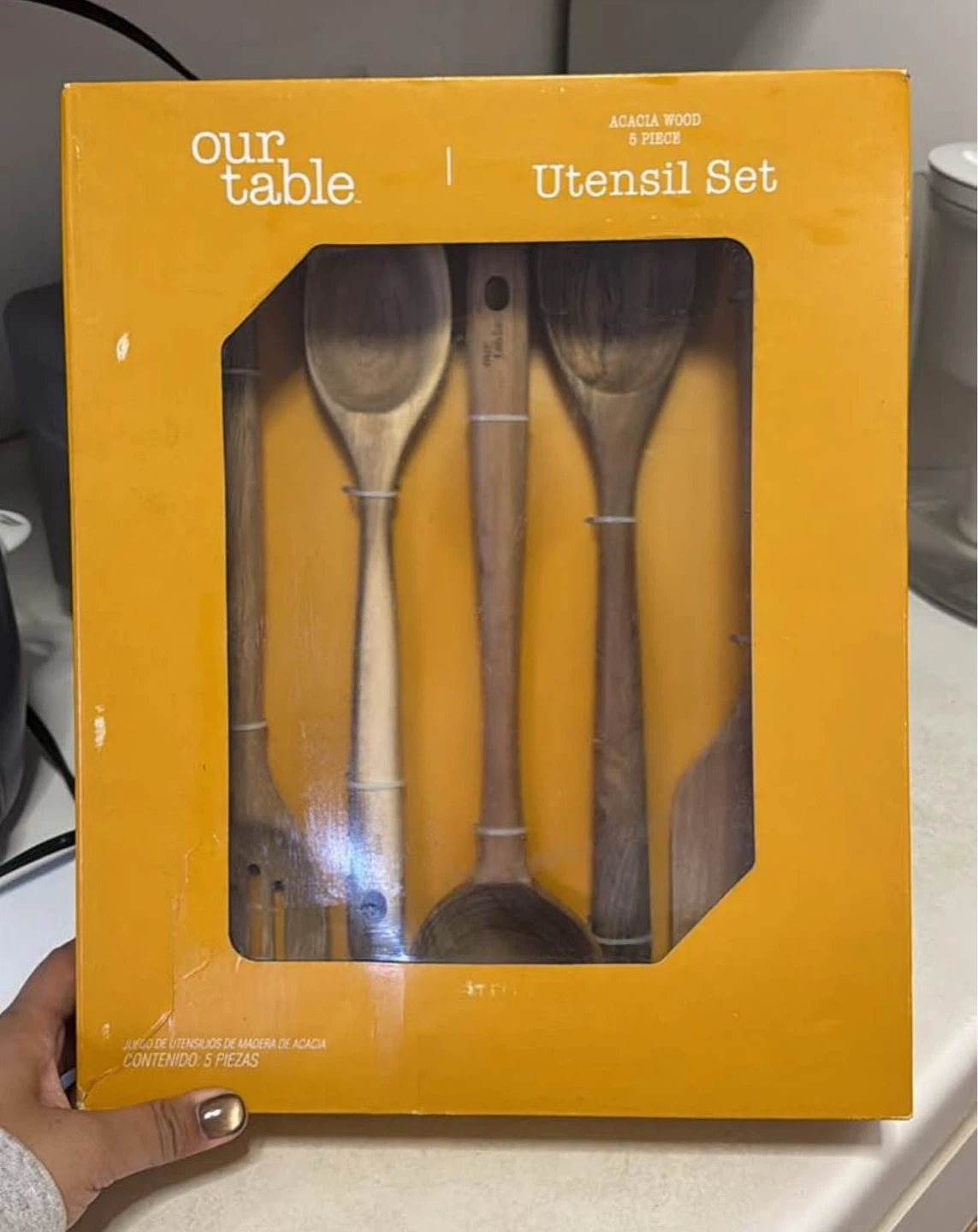 New Acacia Wood Utensil Set (5 Piece)