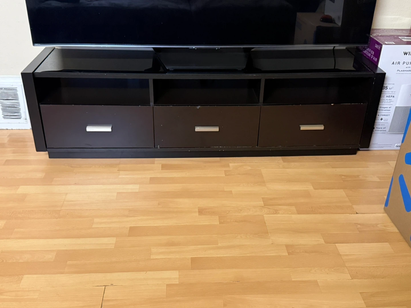 Dark brown TV Stand with 3 Drawers - free until 30th April - photo 5