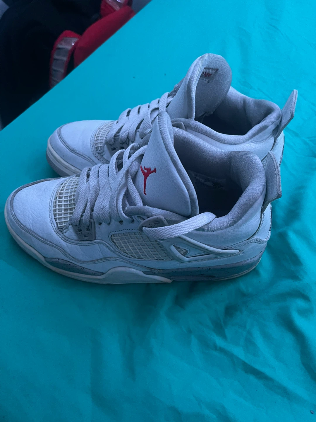 Air Jordan 4 'White Cement' Sneakers - photo 2