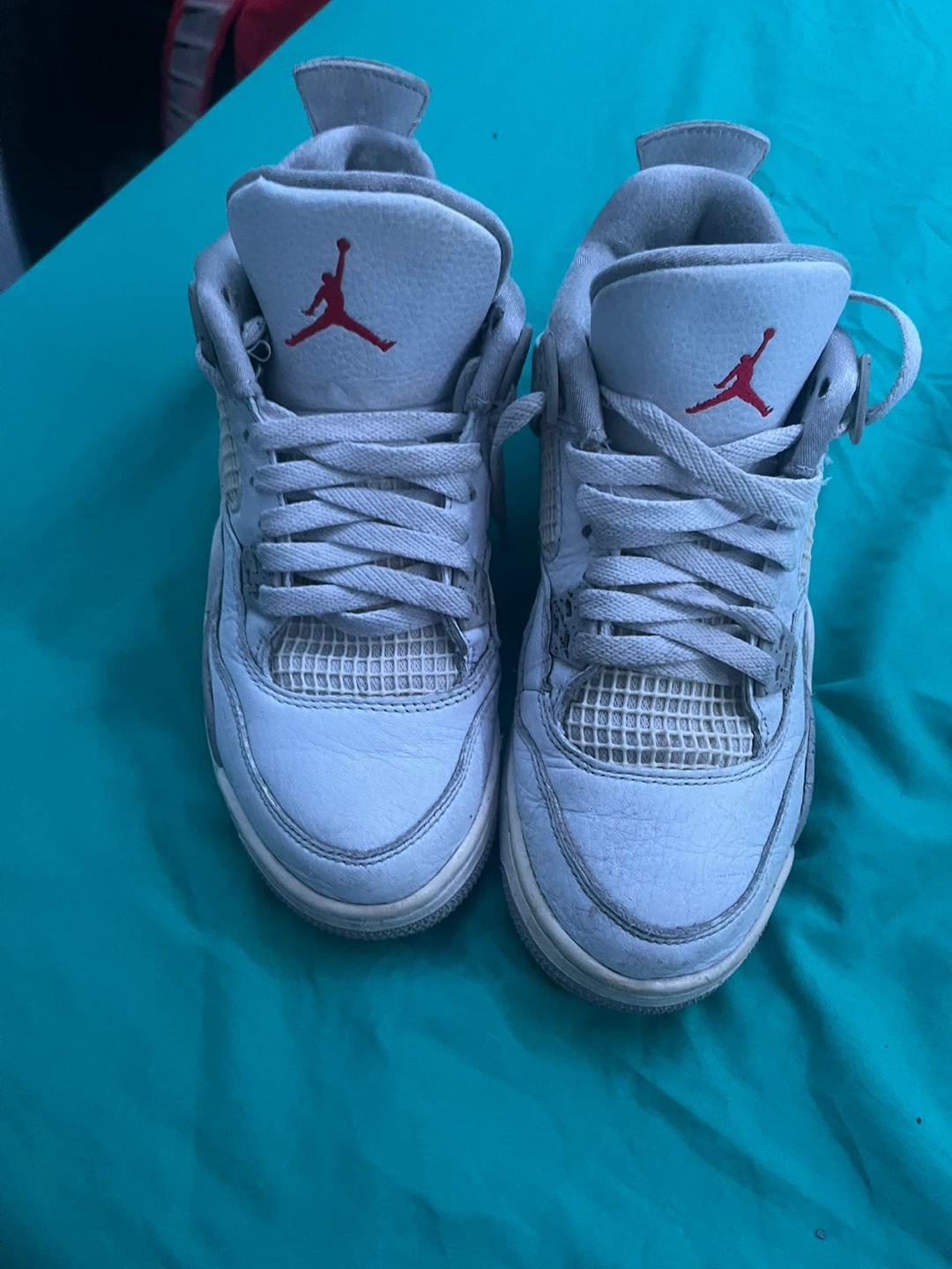 Air Jordan 4 'White Cement' Sneakers - photo 3