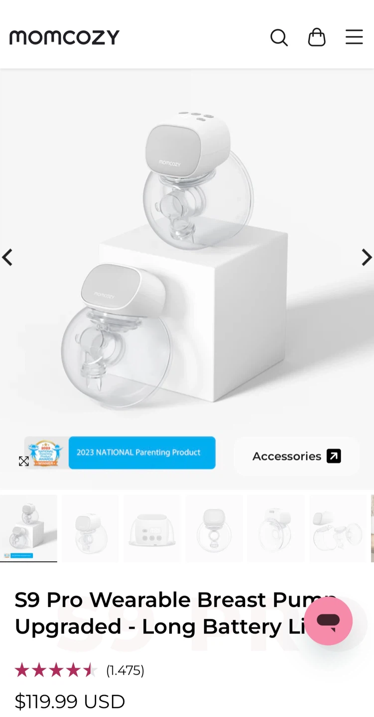 Momcozy S9 Pro Wearable Breast Pump - photo 2