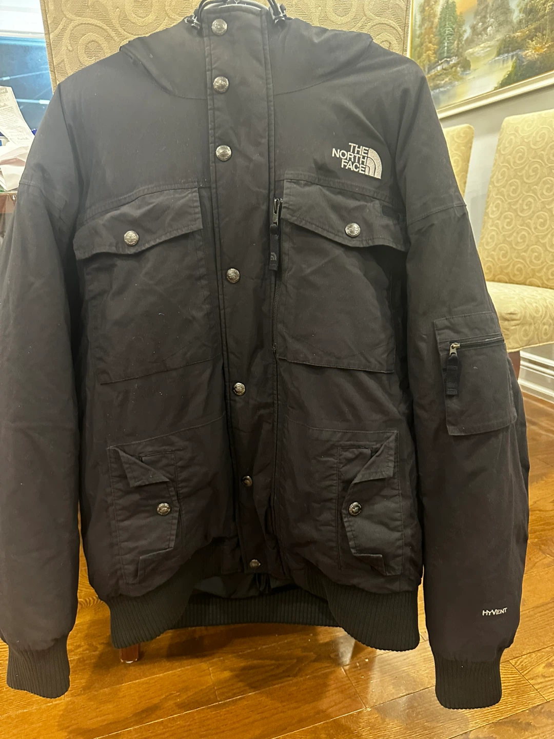 The North Face HyVent Black Puffer Jacket