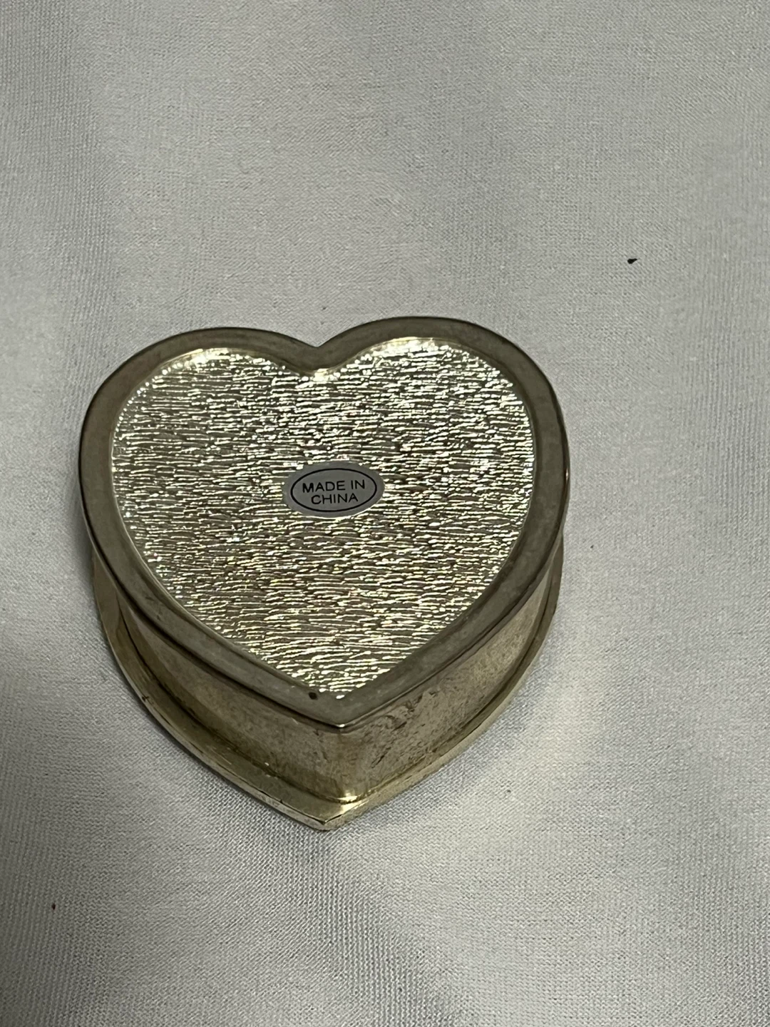 Vintage Silver Plated-Heart Shaped Trinket Box - photo 5