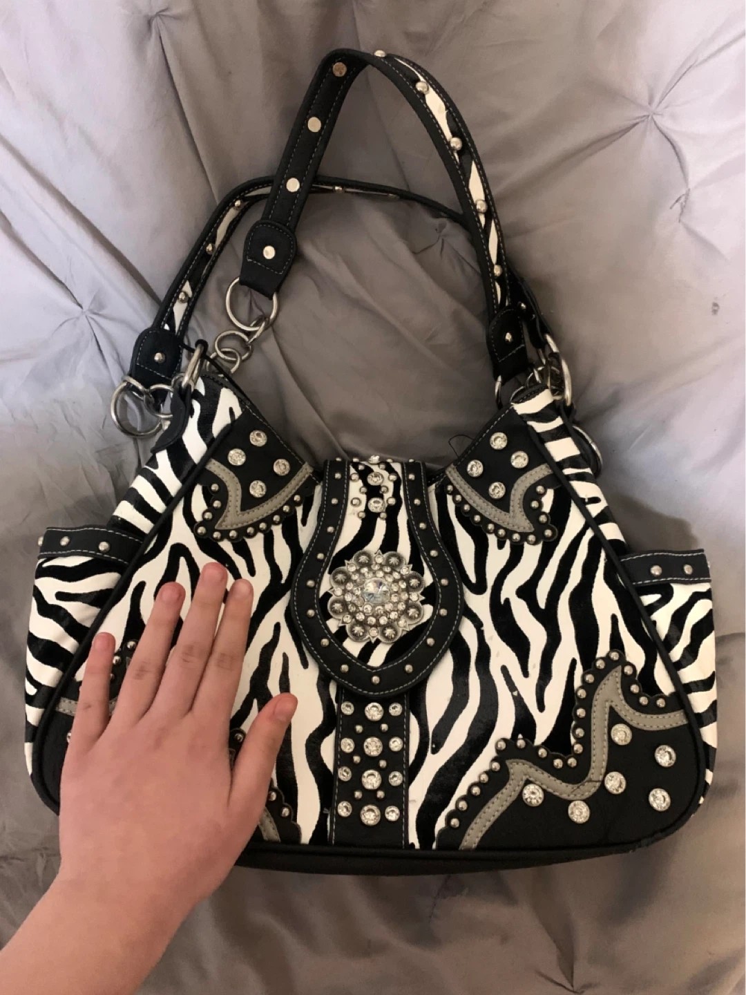 2000s zebra print purse - photo 2