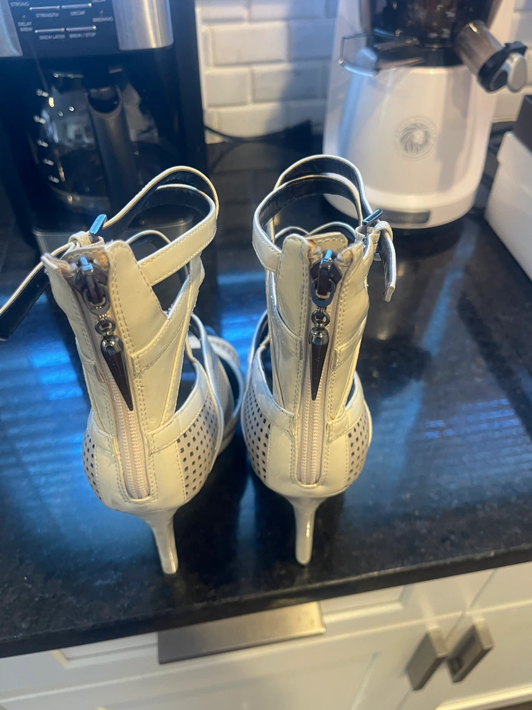 Rock & Republic White Strappy Heels - photo 3