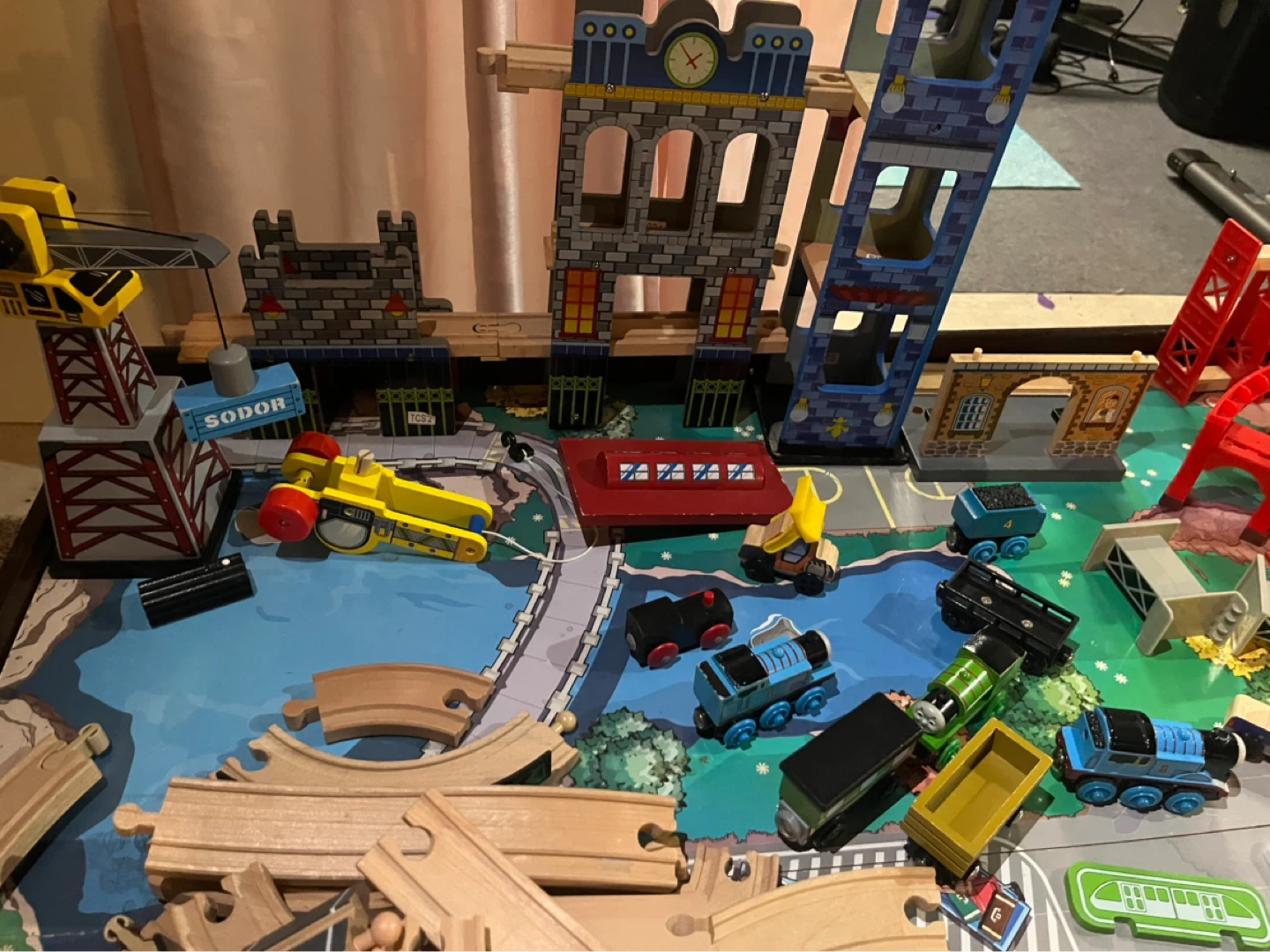 Wooden Train Set with Table and Accessories - photo 5