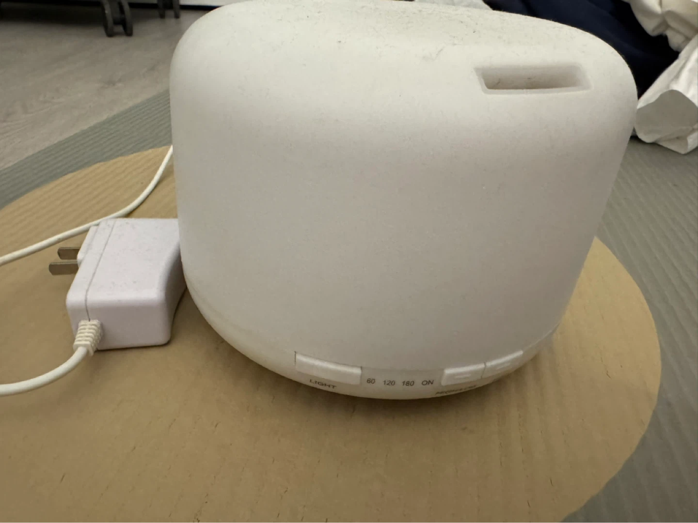 White Essential Oil Diffuser with Timer Settings