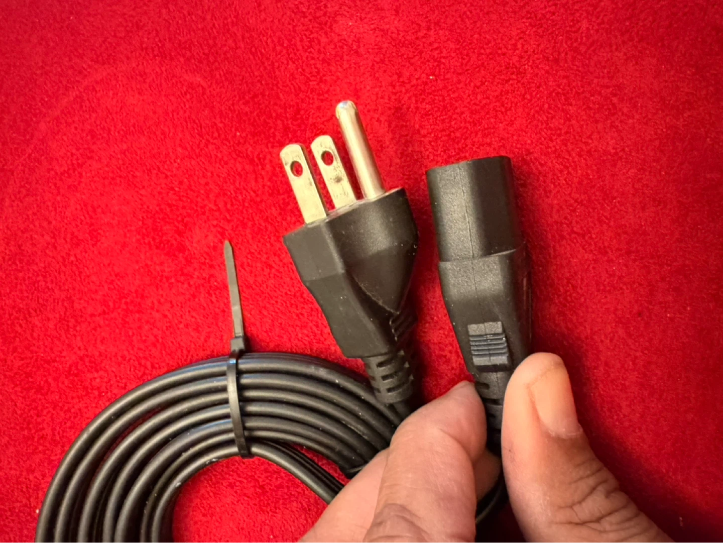 Black Power Cord Cable with NEMA 5-15P to C13 Connector - photo 4