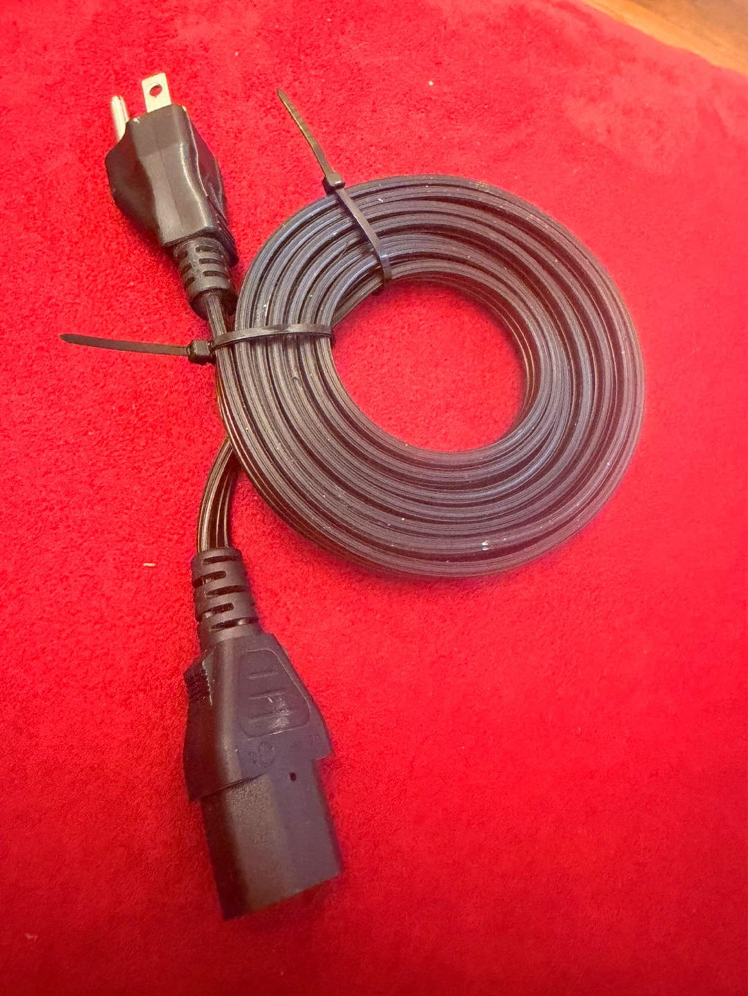 Black Power Cord Cable with NEMA 5-15P to C13 Connector - photo 3