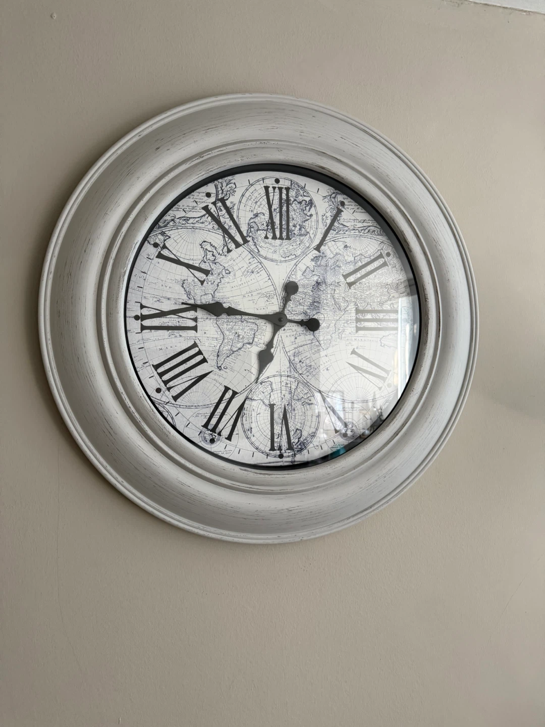 Decorative Wall Clock with World Map - photo 2