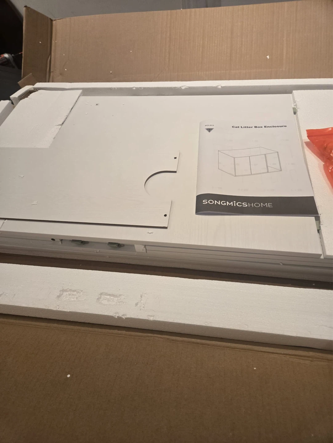 Cat Litter Box Enclosure White - photo 4