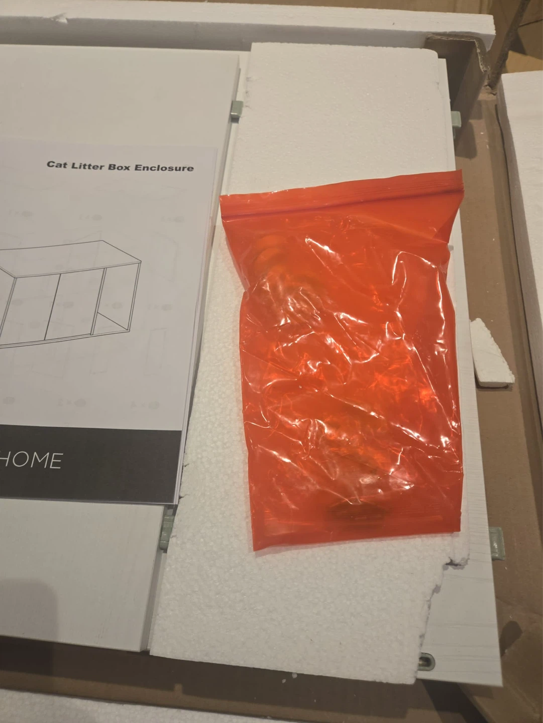 Cat Litter Box Enclosure White - photo 3