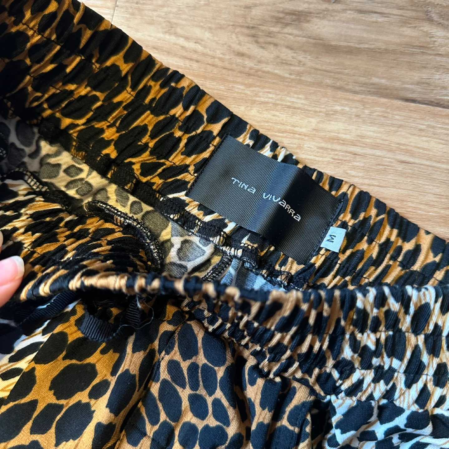 Tina Vivarra Leopard Print Zipper Pants - Size M - photo 3