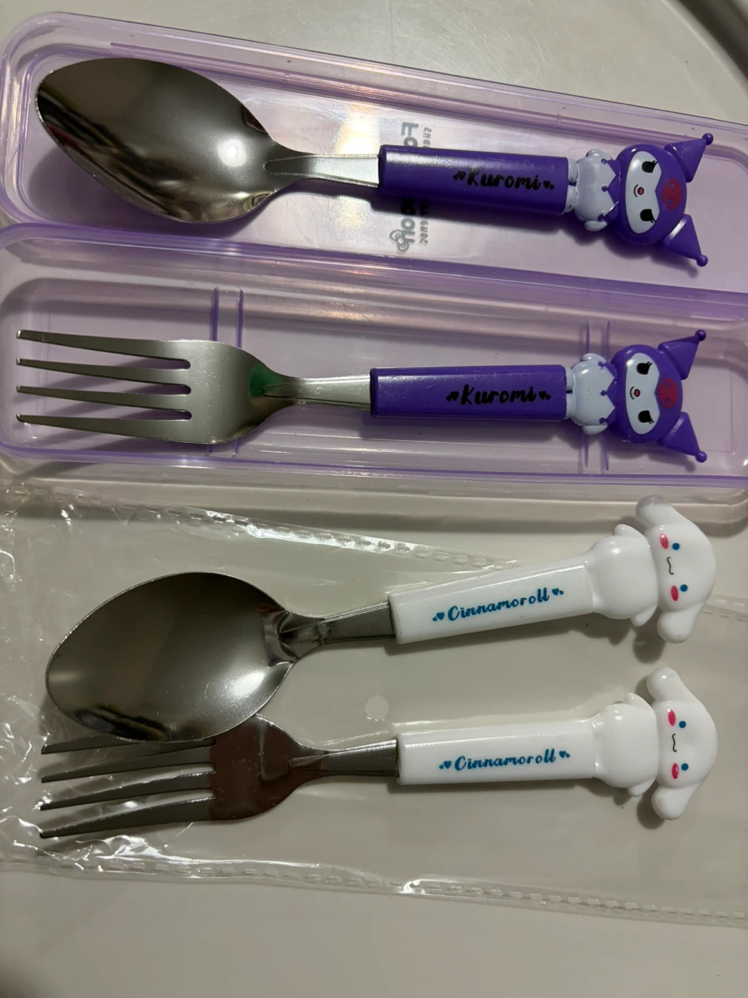 Kuromi and Cinnamoroll Spoon and Fork