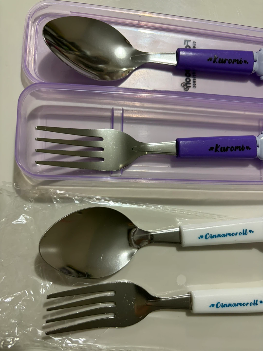 Kuromi and Cinnamoroll Spoon and Fork - photo 2