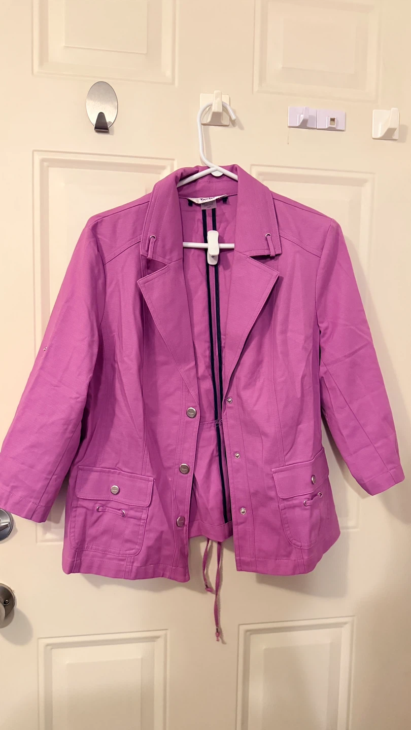 Purple Casual Blazer Jacket Size S/M - photo 2