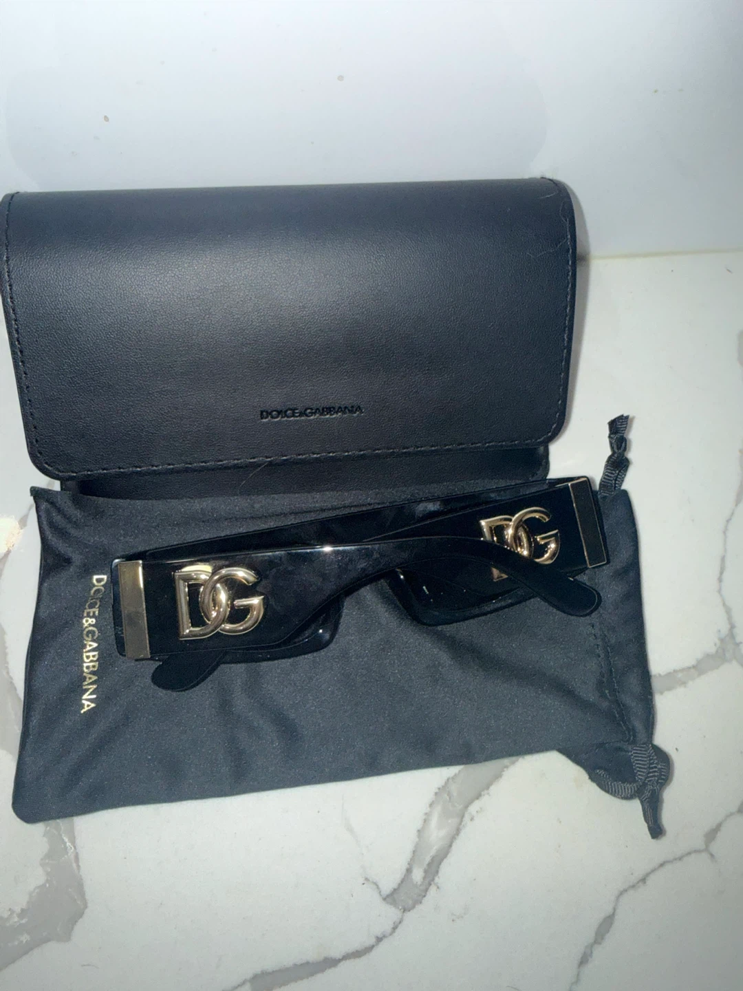 Dolce & Gabbana Sunglasses with Case and Pouch