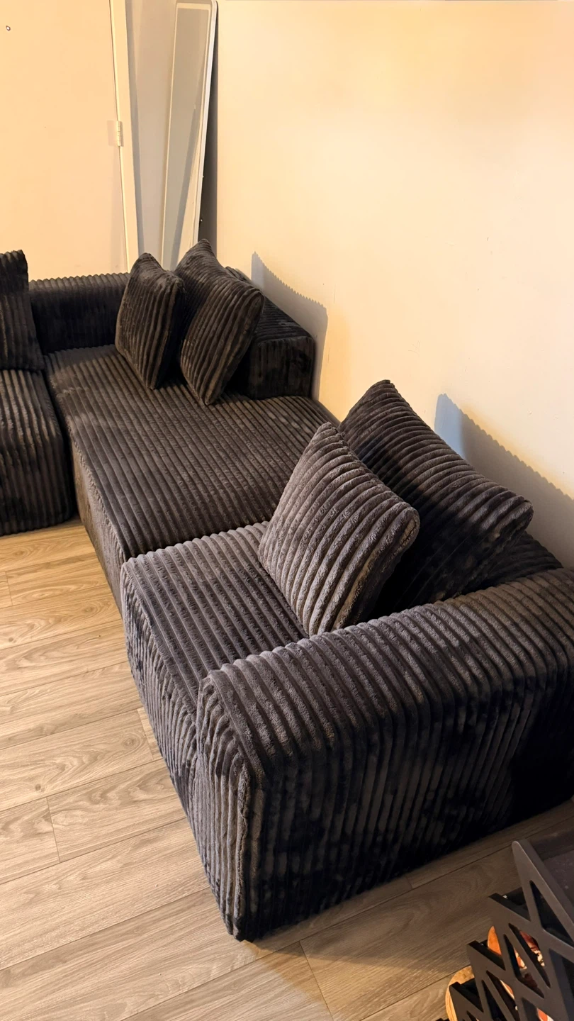 Corduroy Sectional Sofa Free Delivery - photo 2