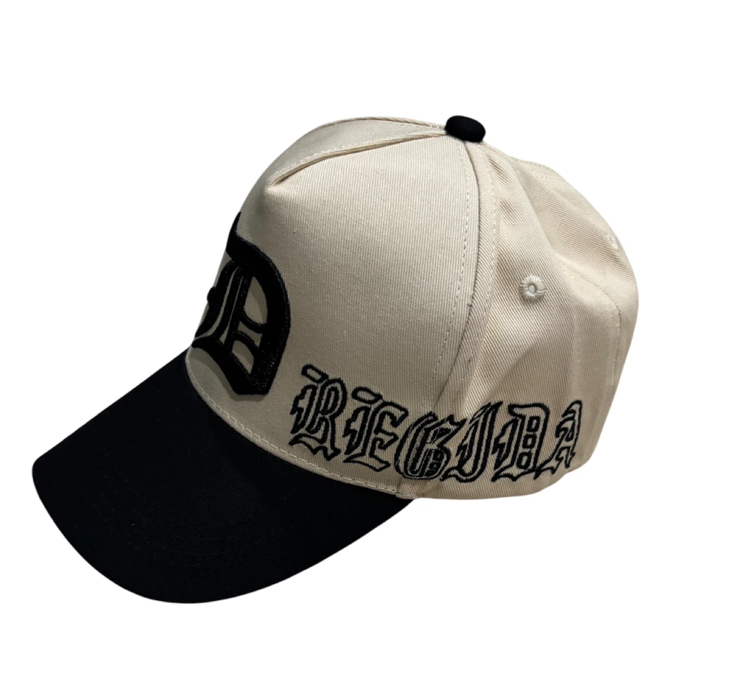 Fuerza Regida Cream and Black Embroidered Baseball Cap - photo 3