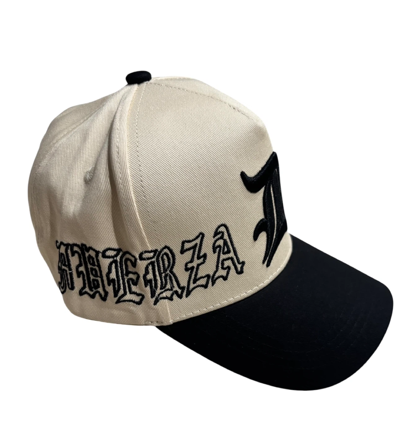 Fuerza Regida Cream and Black Embroidered Baseball Cap - photo 2