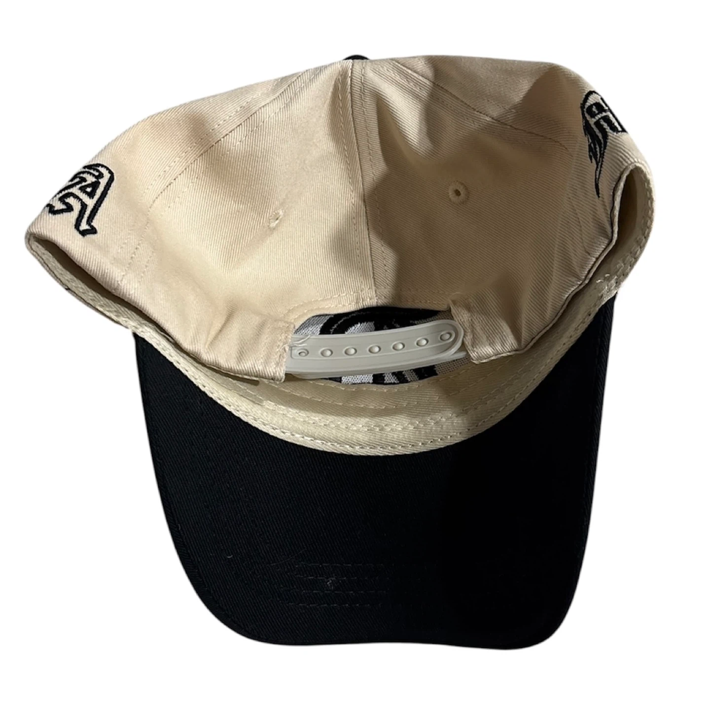 Fuerza Regida Cream and Black Embroidered Baseball Cap - photo 4