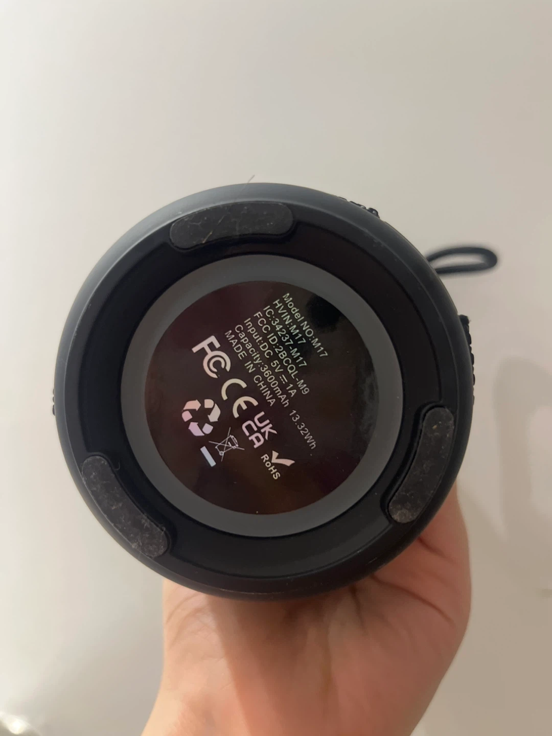 Black Portable Bluetooth Speaker Model M17 - photo 2