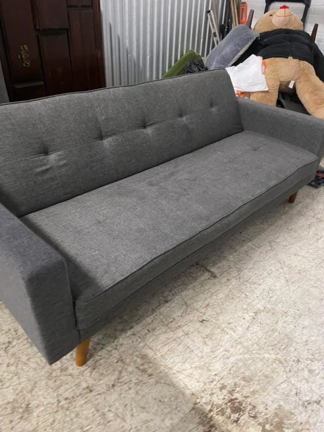 Gray Futon Sofa Bed