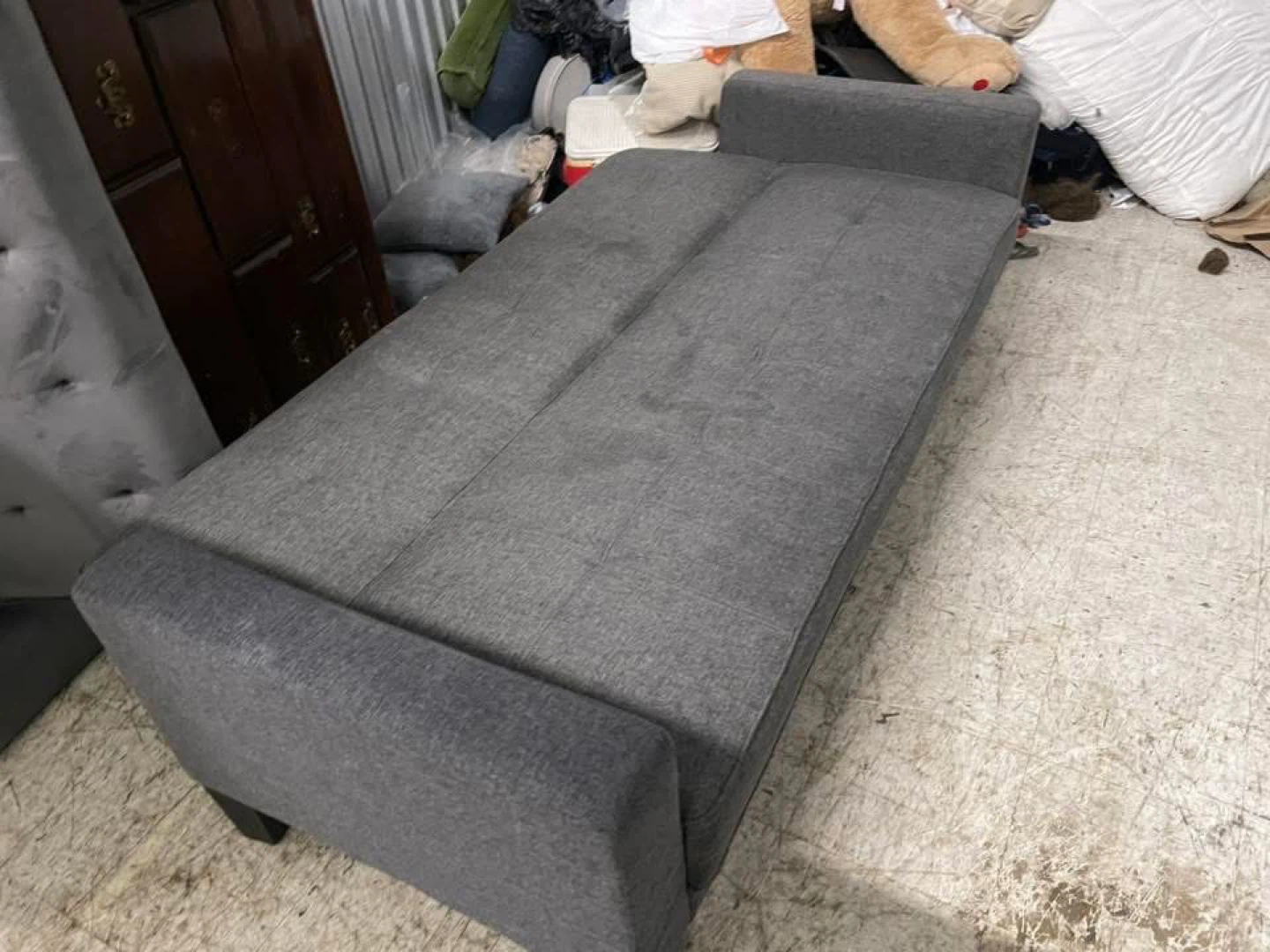 Gray Futon Sofa Bed - photo 2