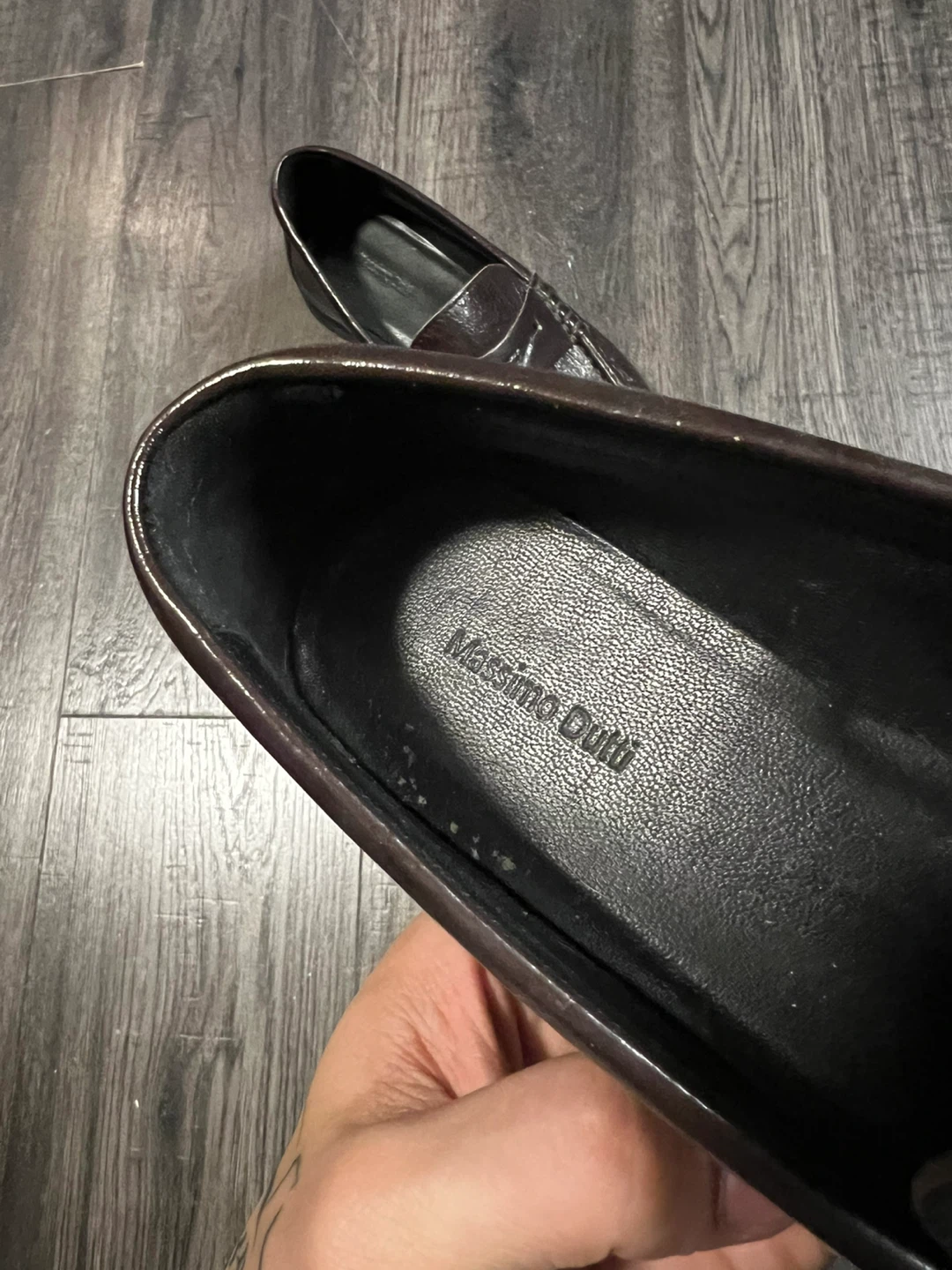 Massimo Dutti Brown Leather Loafers - Size 8 - photo 4