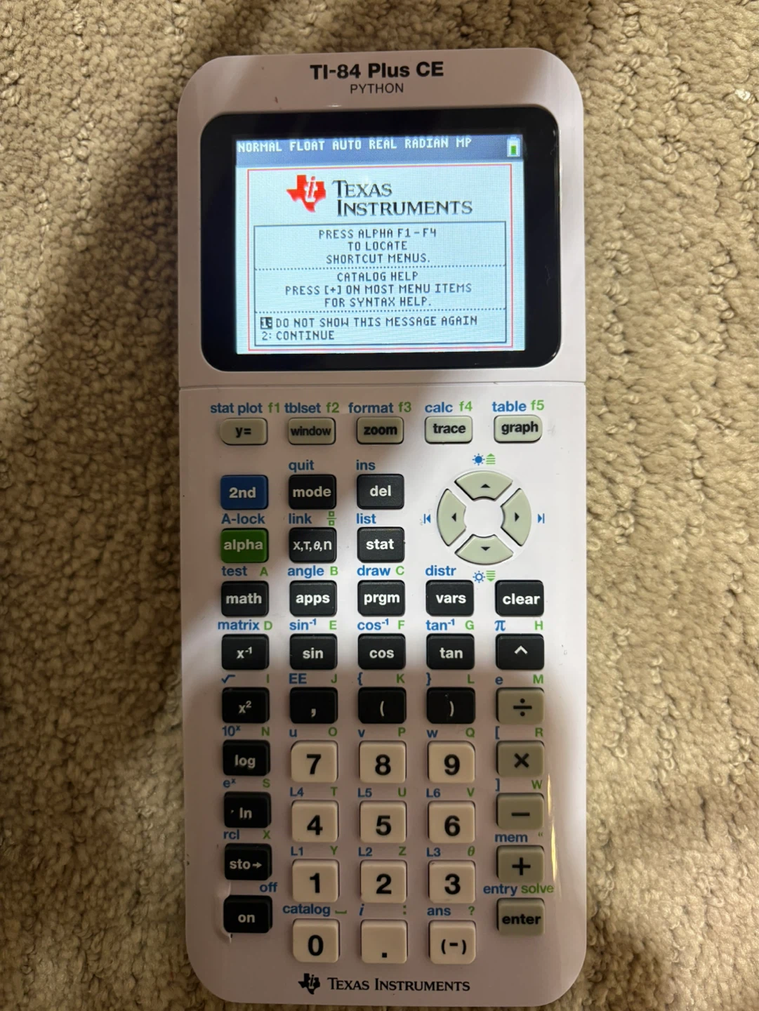 TI-84 TEXUS INSTRUMENT GRAPHING CALCULATOR