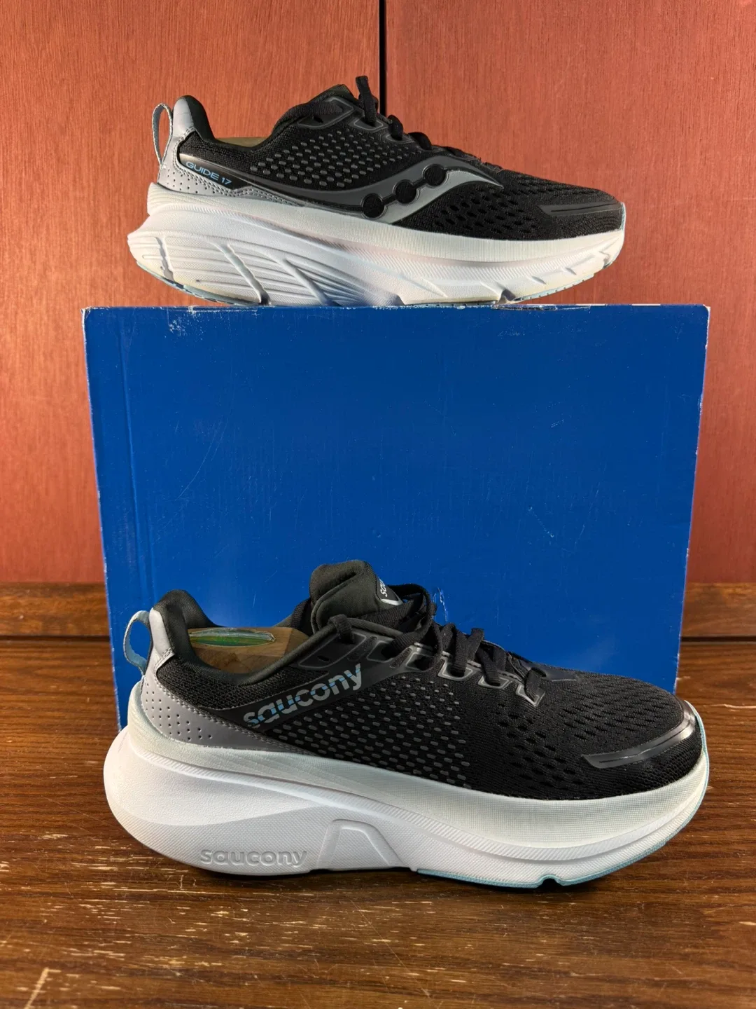 Saucony Guide 17 'Black Fog' Women’s Running Shoes Size US 9 - photo 2