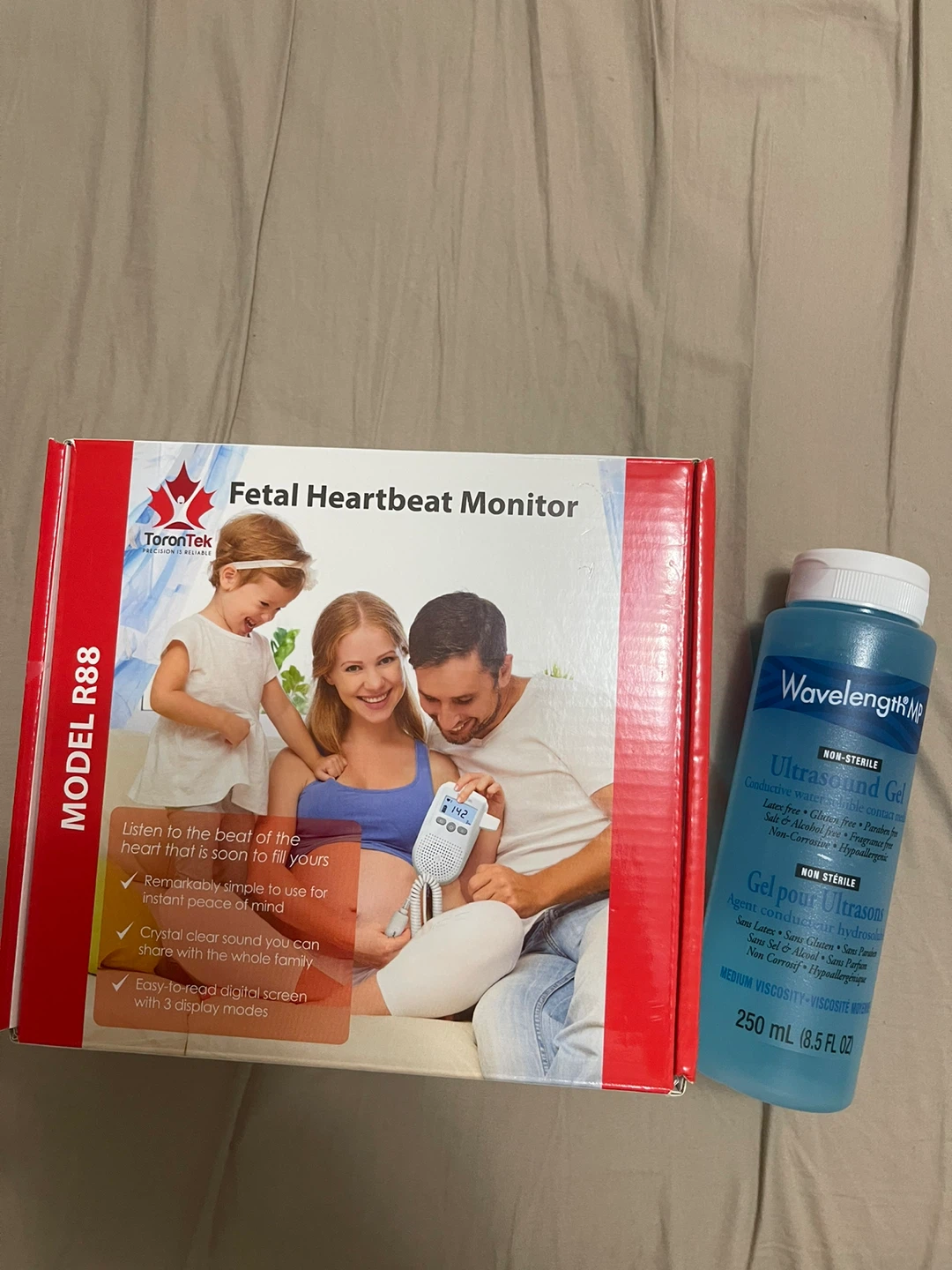 ToroTek Model R88 Fetal Heartbeat Monitor with Ultrasound Gel