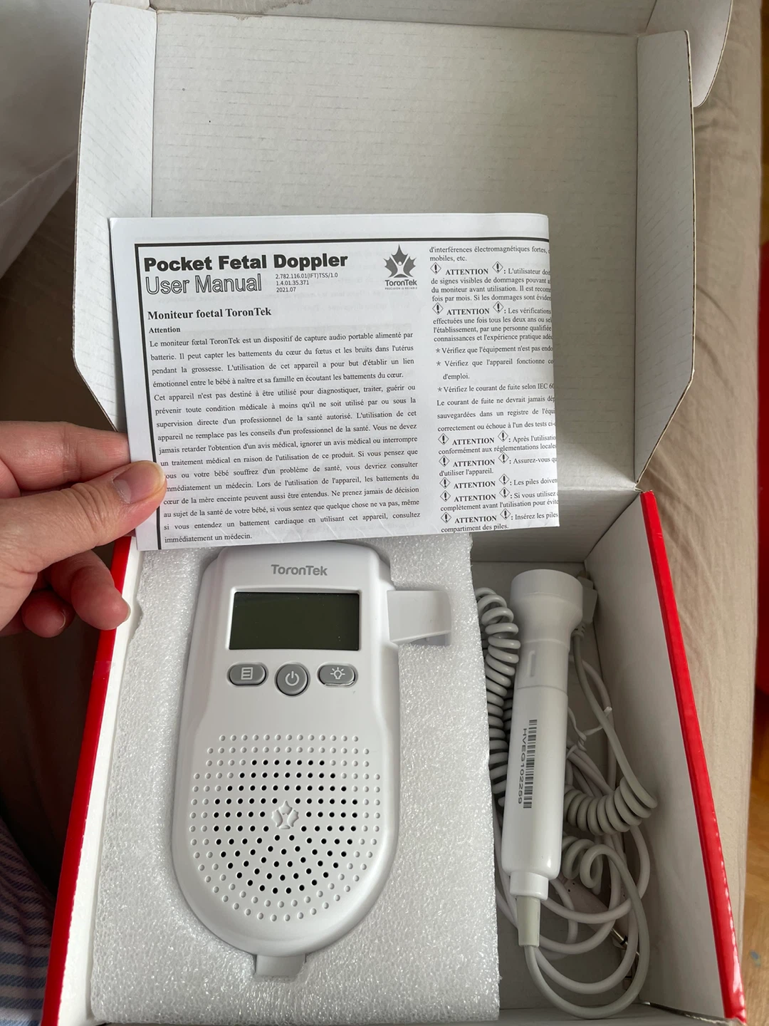 ToroTek Model R88 Fetal Heartbeat Monitor with Ultrasound Gel - photo 2