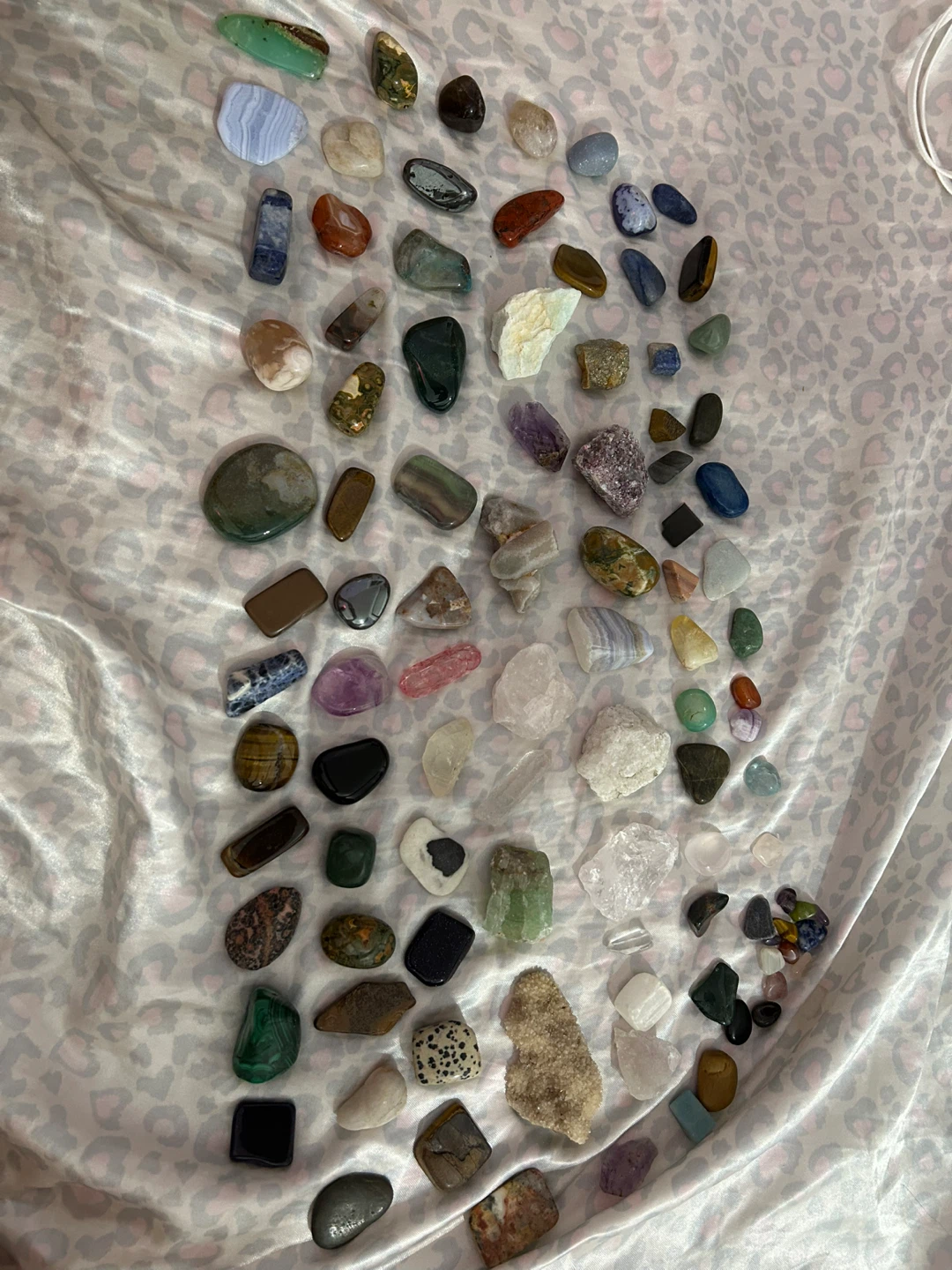 Assorted Tumbled and Natural Gemstones