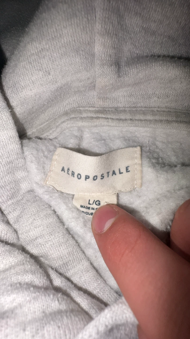 Aeropostale Grey Hoodie Size L - photo 3