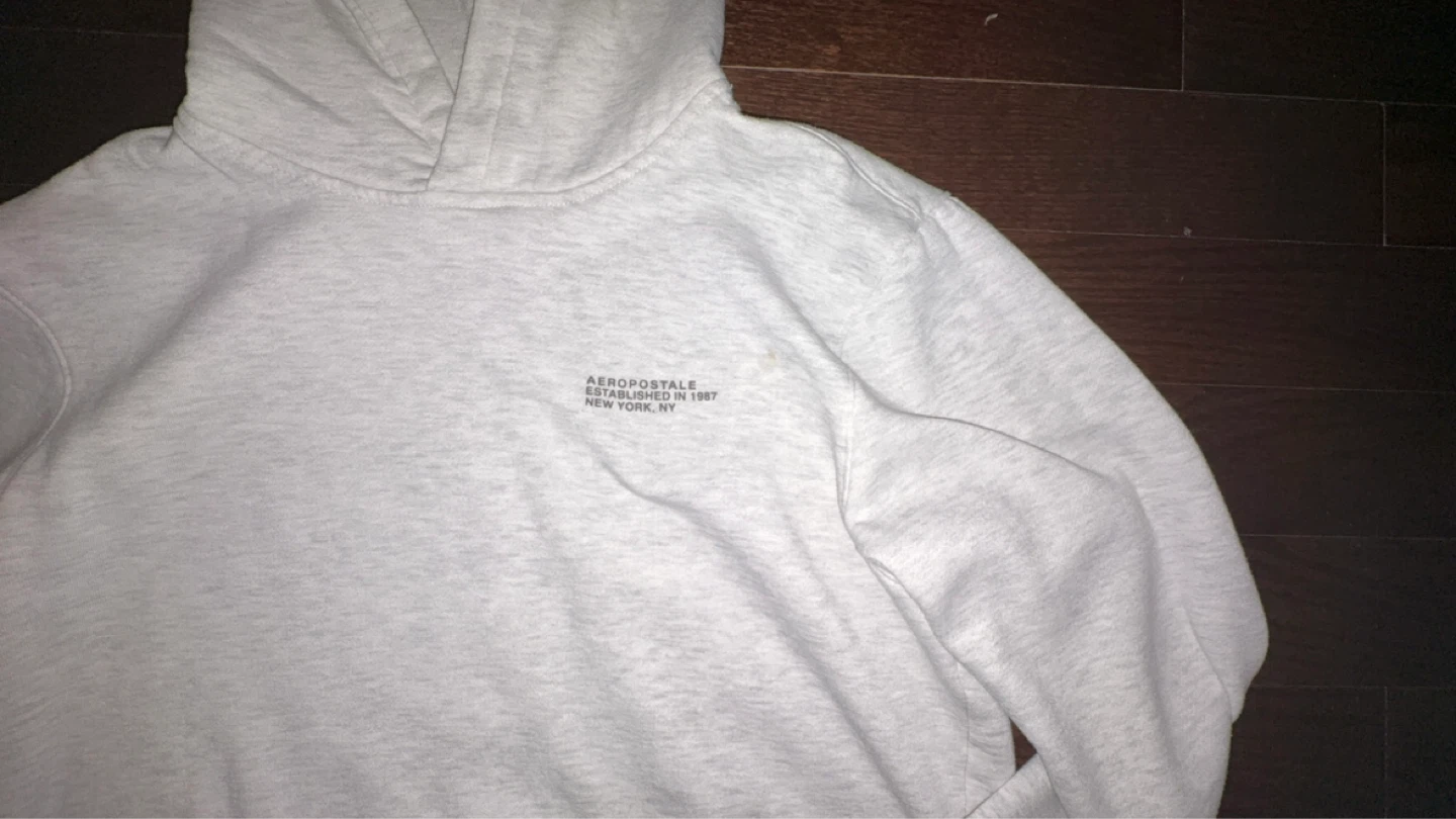 Aeropostale Grey Hoodie Size L - photo 2