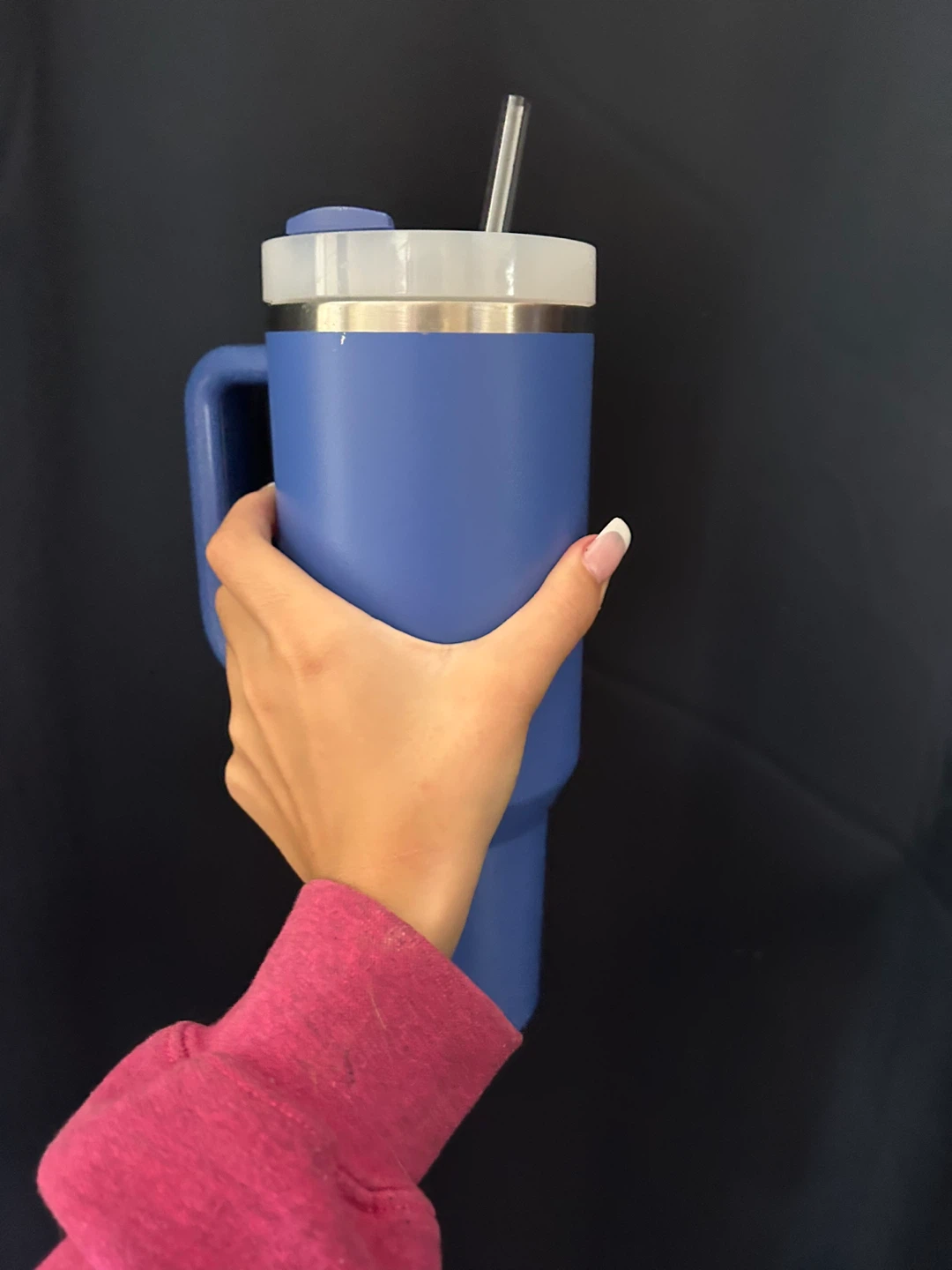 Stanley Blue Tumbler with Handle and Straw - photo 4