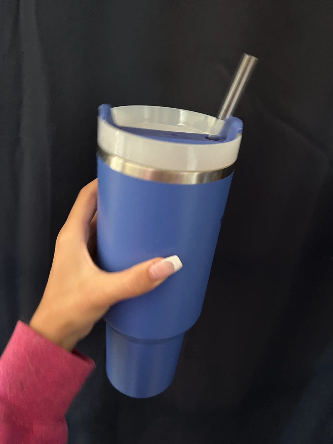 Stanley Blue Tumbler with Handle and Straw - photo 3