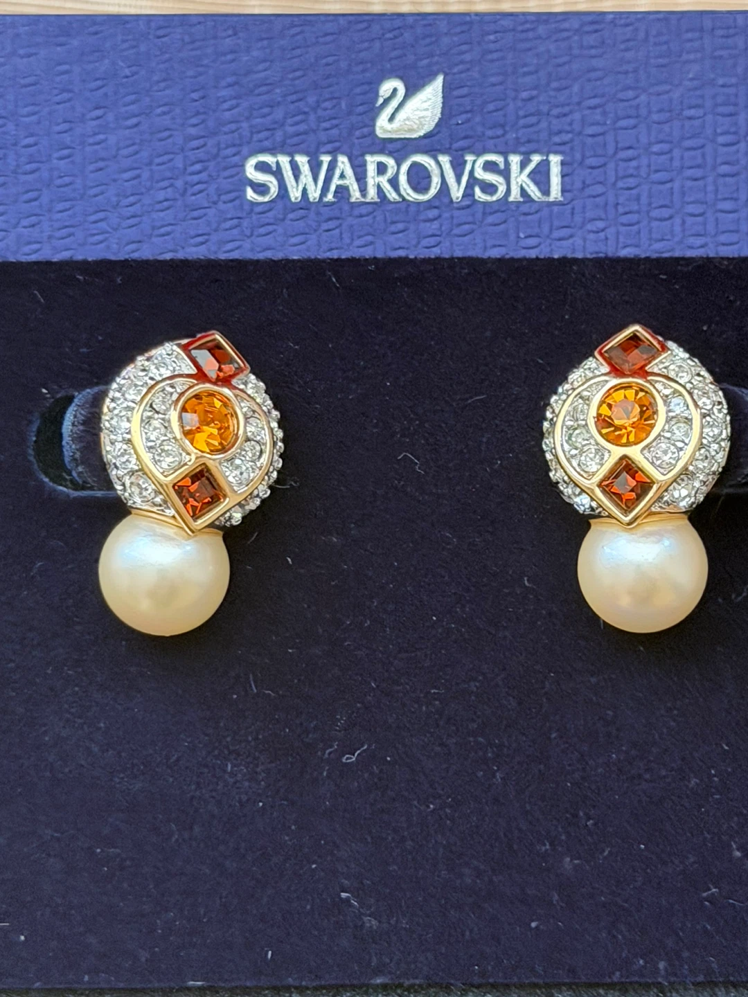Swarovski Crystal & Pearl Earrings - photo 4