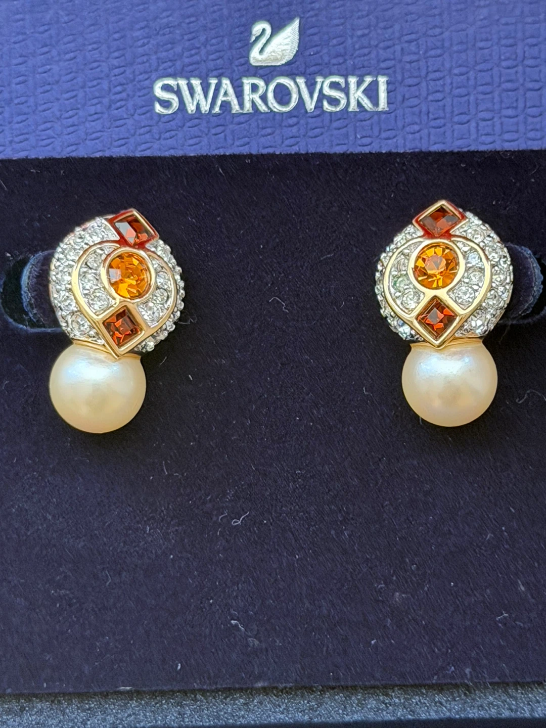 Swarovski Crystal & Pearl Earrings - photo 2