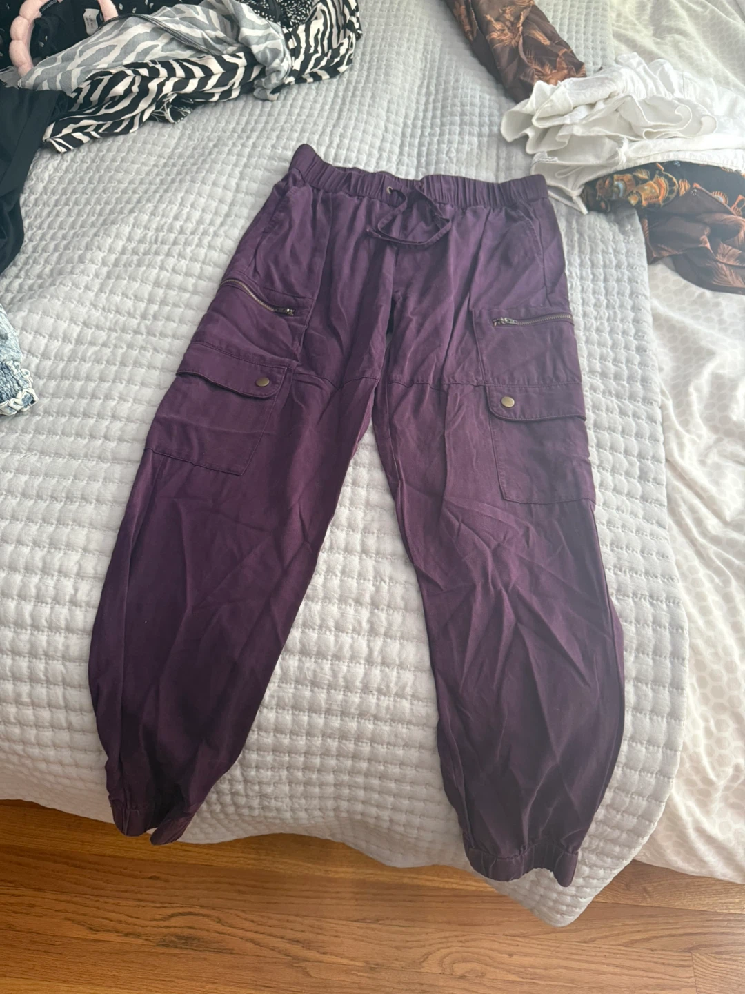 Banana Republic Purple Cargo Pants XS
