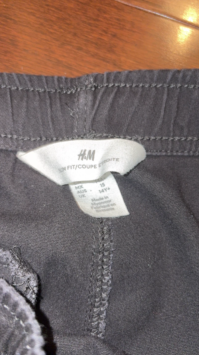 H&M Slim Fit Jogger Pants - Size 15/14Y+ - photo 3