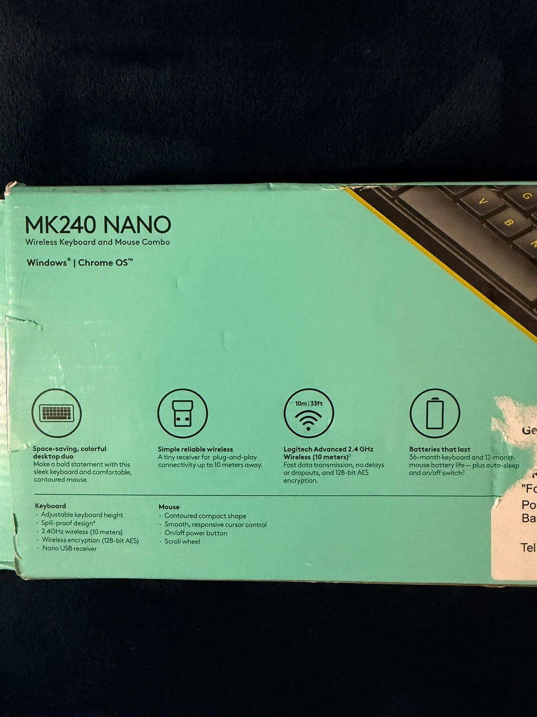 Logitech MK240 NANO Wireless Keyboard and Mouse Combo - photo 5