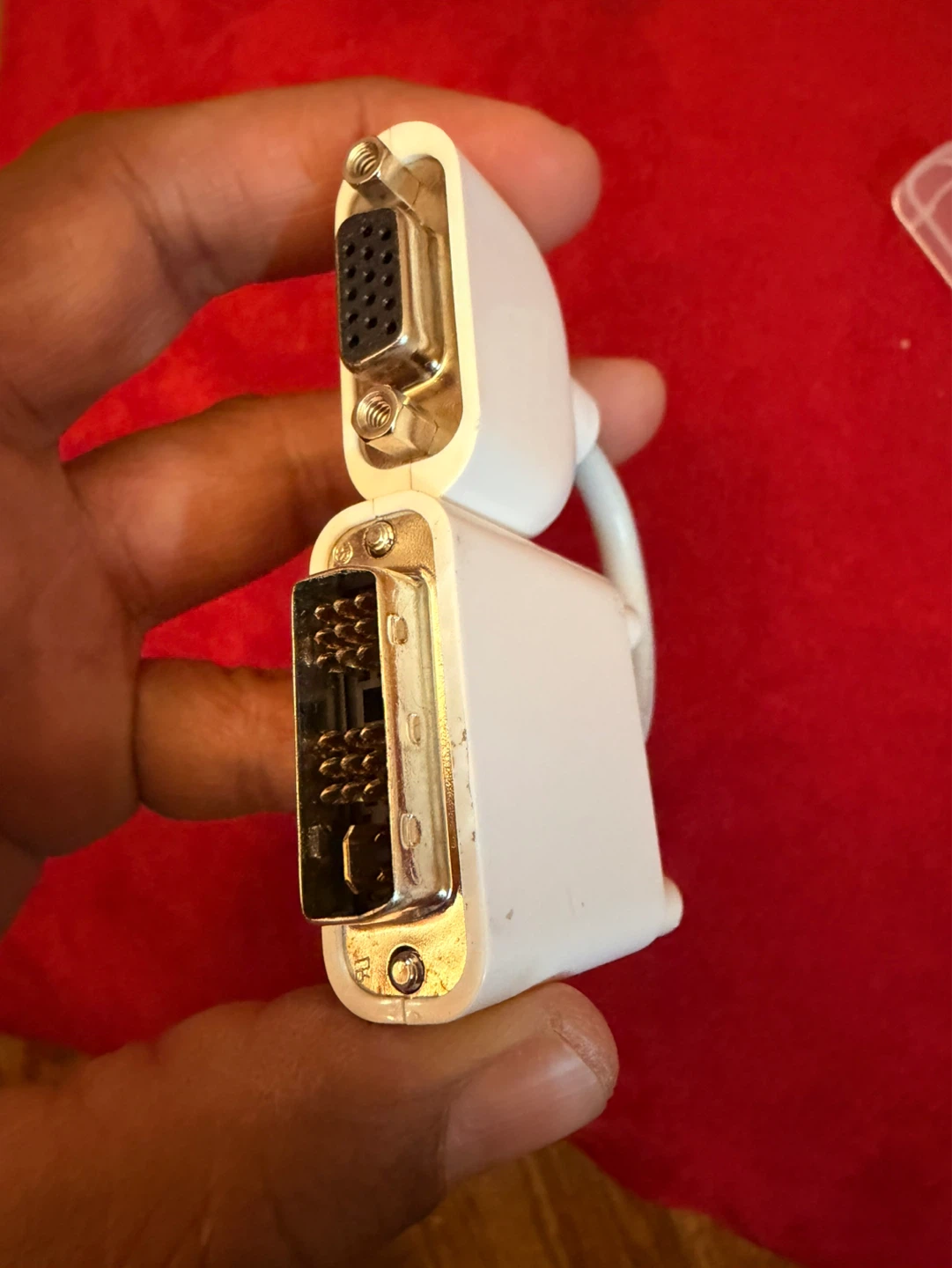 White DVI to VGA Adapter - photo 3
