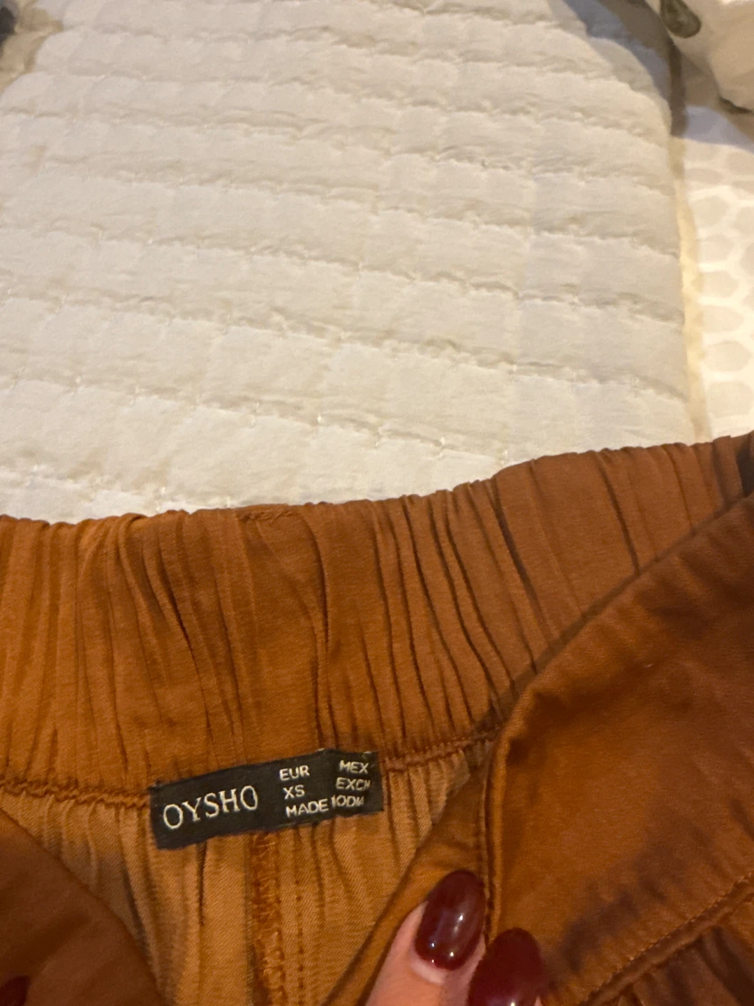 Oysho Brown Wide Leg Pants - photo 2