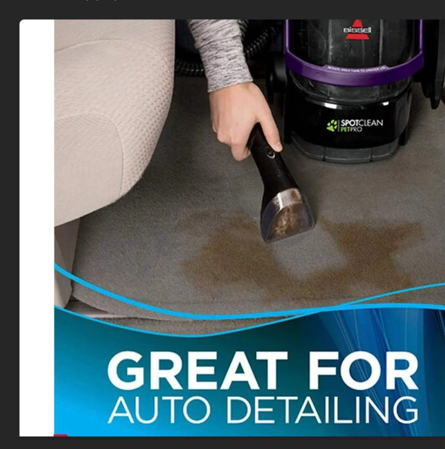 Bissell SpotClean Pet Pro Portable Carpet Cleaner - photo 5